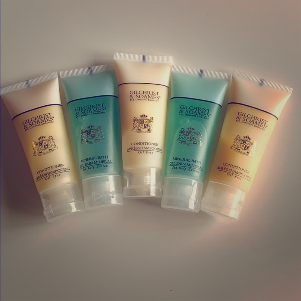 Travel mineral bath and conditioners